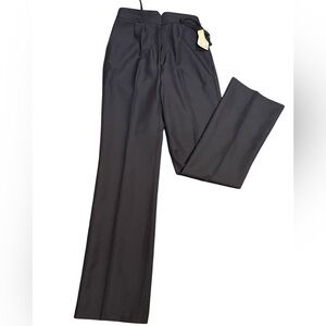 NWT Jean Nicole High Rise Wide Leg Trousers 13 14 70s Dark Academia